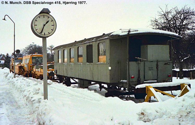 DSB Specialvogn 415<br>Kurvereguleringsvogn DSB Specialvogn 415<br>Kurvereguleringsvogn