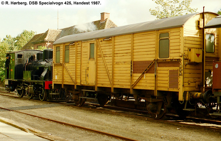 DSB Specialvogn 425<br>Værkstedsvogn for Kørekran 145