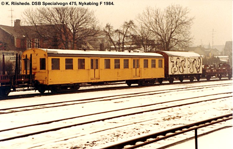 DSB Specialvogn 475<br>Værkstedsvogn for Maskintjenesten DSB Specialvogn 475<br>Værkstedsvogn for Maskintjenesten