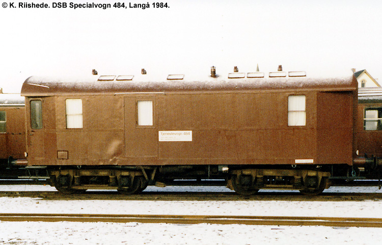 DSB Specialvogn 484<br>Værkstedsvogn for sporværktøjsdepot