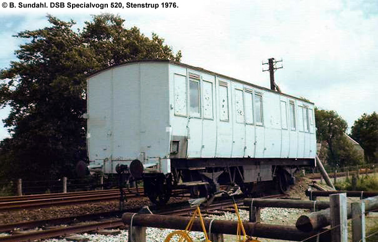 DSB Specialvogn 520<br>Værkstedsvogn for Signaltjenesten