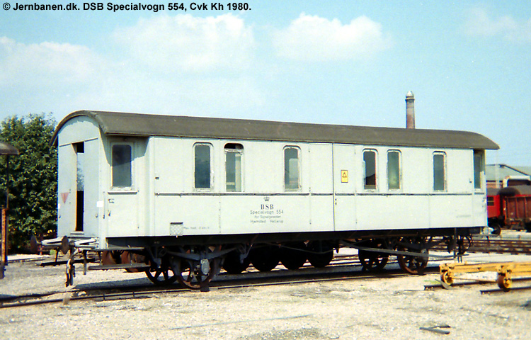 DSB Specialvogn 554<br>Værkstedsvogn for Signaltjenesten