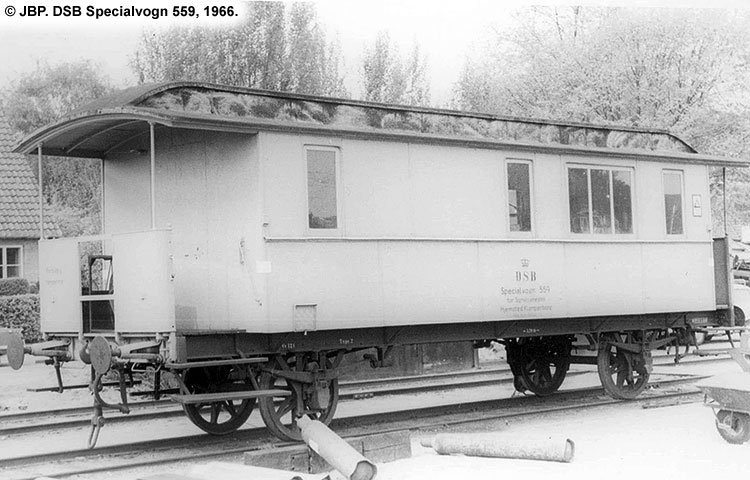DSB Specialvogn 559<br>Værkstedsvogn for Signaltjenesten DSB Specialvogn 559<br>Værkstedsvogn for Signaltjenesten