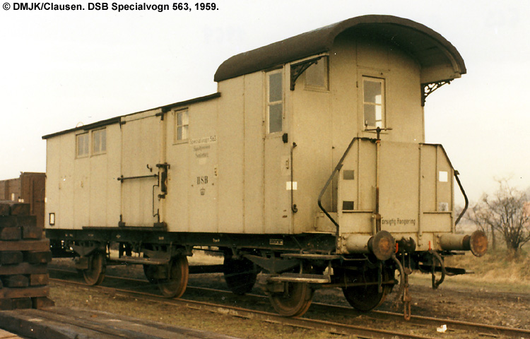 DSB Specialvogn 563<br>Værkstedsvogn for Signaltjenesten