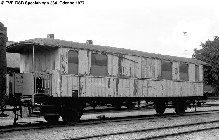 DSB Specialvogn 564<br>Værkstedsvogn for Signaltjenesten