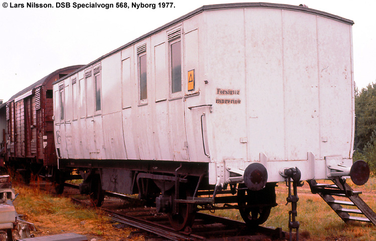 DSB Specialvogn 568<br>Værkstedsvogn for Signaltjenesten