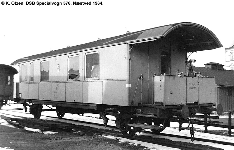 DSB Specialvogn 576<br>Værkstedsvogn for Signaltjenesten DSB Specialvogn 576<br>Værkstedsvogn for Signaltjenesten