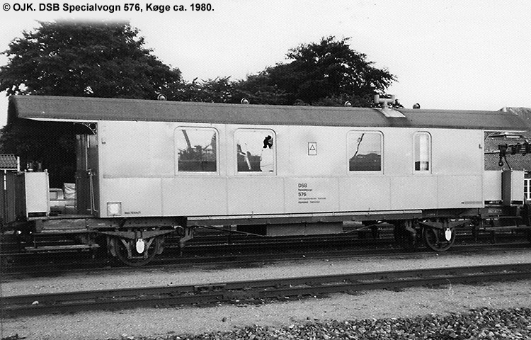 DSB Specialvogn 576<br>Værkstedsvogn for Signaltjenesten DSB Specialvogn 576<br>Værkstedsvogn for Signaltjenesten