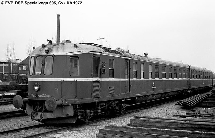 DSB Specialvogn 605<br>Stamme til MO-prøvekørsler