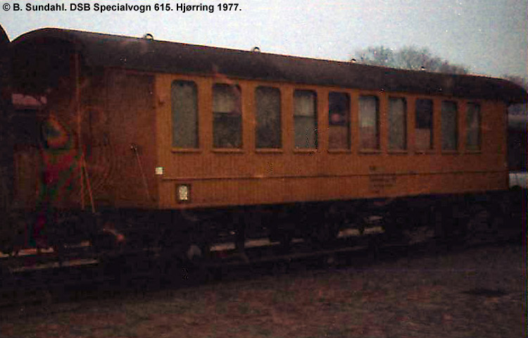 DSB Specialvogn 615<br>Mandskabsvogn for Signalvæsen
