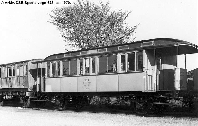 DSB Specialvogn 623<br>Værkstedsvogn for Sikringsanlægskolonne