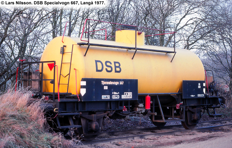 DSB Specialvogn 667<br>Sprøjtevogn