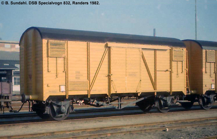 DSB Specialvogn 832<br>Transportvogn for boreværktøj