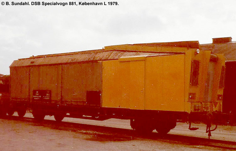 DSB Specialvogn 881<br>Båndtransportør