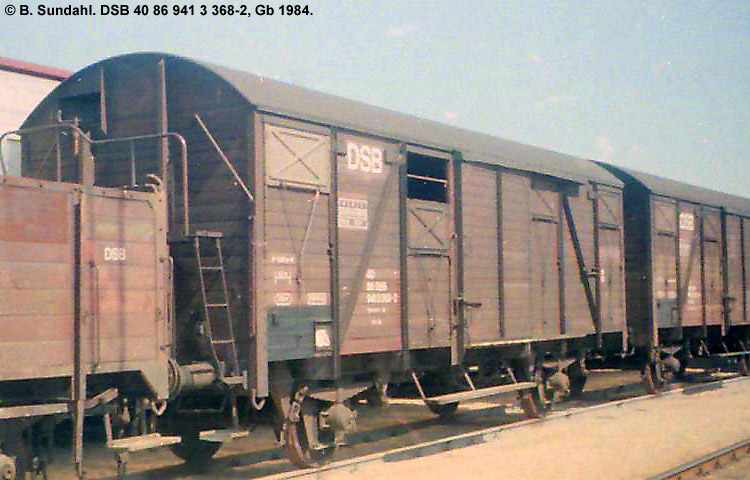 DSB Tjenestevogn 30 86 941 3 368-4 DSB Tjenestevogn 30 86 941 3 368-4
