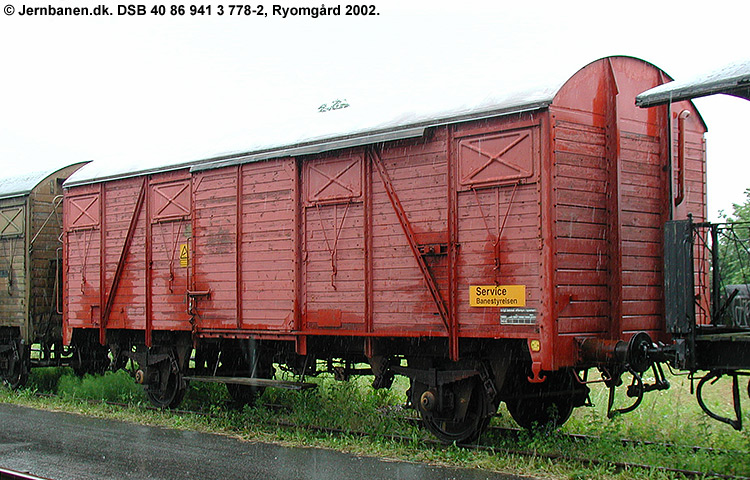 DSB Tjenestevogn 30 86 941 3 778-4