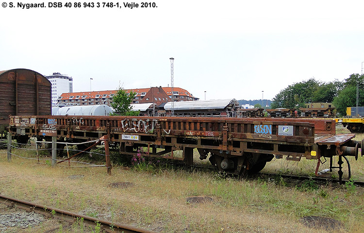 DSB Tjenestevogn 40 86 943 3 748-1 DSB Tjenestevogn 40 86 943 3 748-1