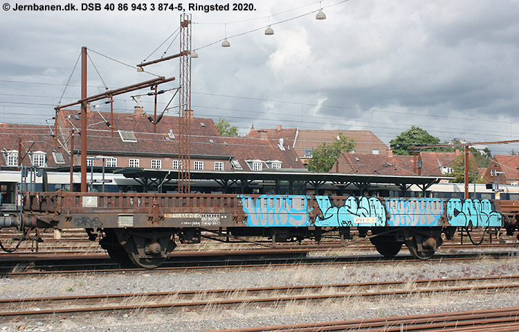 DSB Tjenestevogn 40 86 943 3 874-5 DSB Tjenestevogn 40 86 943 3 874-5