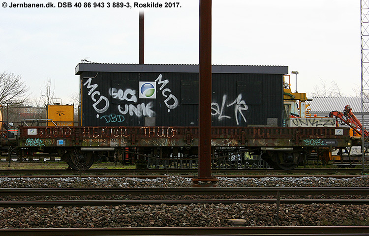 DSB Tjenestevogn 40 86 943 3 889-3 DSB Tjenestevogn 40 86 943 3 889-3