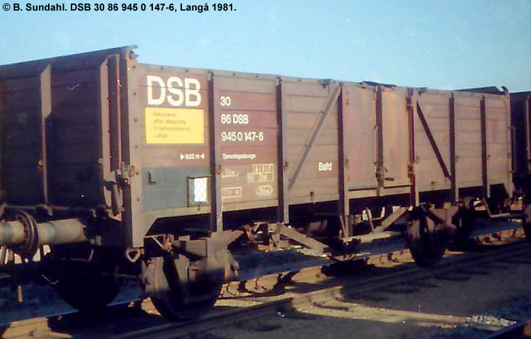 DSB Tjenestevogn 30 86 945 0 147-6