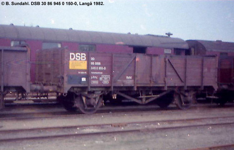 DSB Tjenestevogn 30 86 945 0 150-0