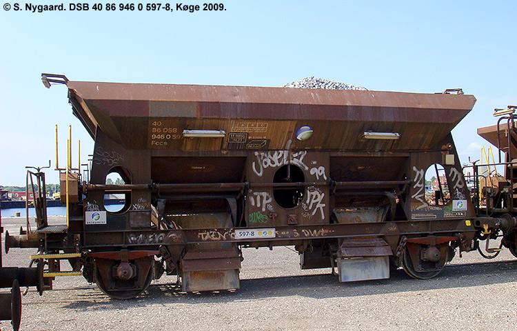 DSB Tjenestevogn 30 86 946 0 597-0 DSB Tjenestevogn 30 86 946 0 597-0
