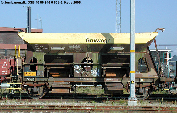 DSB Tjenestevogn 30 86 946 0 608-5 DSB Tjenestevogn 30 86 946 0 608-5