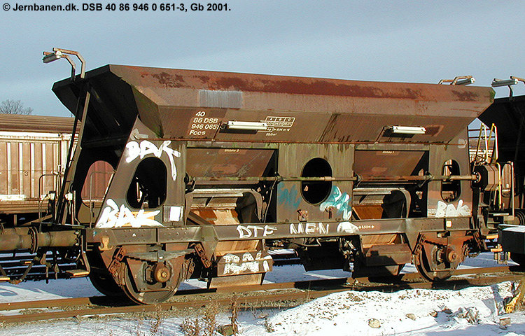 DSB Tjenestevogn 30 86 946 0 651-5 DSB Tjenestevogn 30 86 946 0 651-5