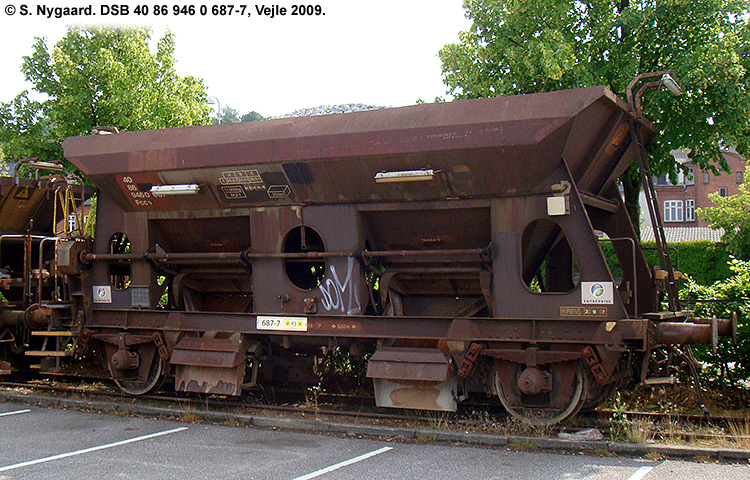 DSB Tjenestevogn 30 86 946 0 687-9 DSB Tjenestevogn 30 86 946 0 687-9
