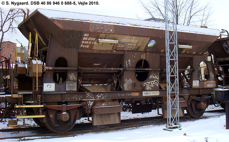 DSB Tjenestevogn 30 86 946 0 688-7 DSB Tjenestevogn 30 86 946 0 688-7