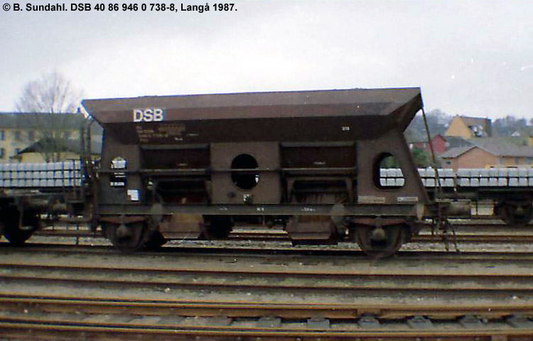 DSB Tjenestevogn 30 86 946 0 738-0 DSB Tjenestevogn 30 86 946 0 738-0