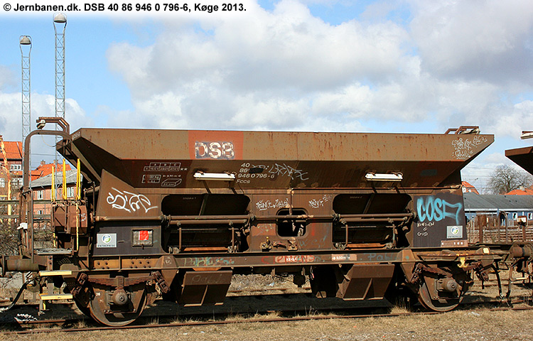 DSB Tjenestevogn 30 86 946 0 796-8 DSB Tjenestevogn 30 86 946 0 796-8