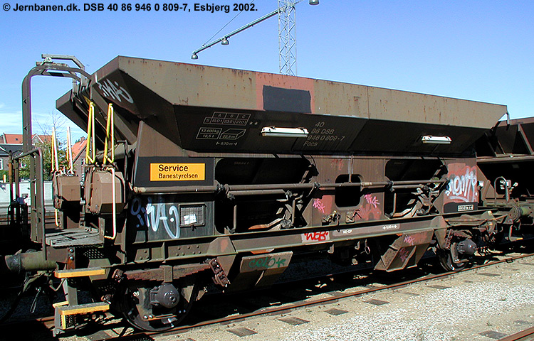 DSB Tjenestevogn 30 86 946 0 809-9 DSB Tjenestevogn 30 86 946 0 809-9