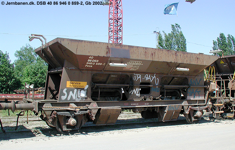 DSB Tjenestevogn 30 86 946 0 859-4 DSB Tjenestevogn 30 86 946 0 859-4