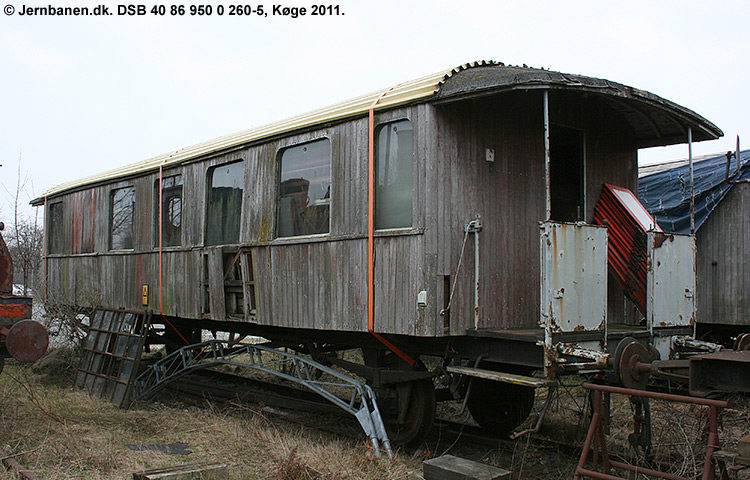 DSB Tjenestevogn 40 86 950 0 260-5 DSB Tjenestevogn 40 86 950 0 260-5