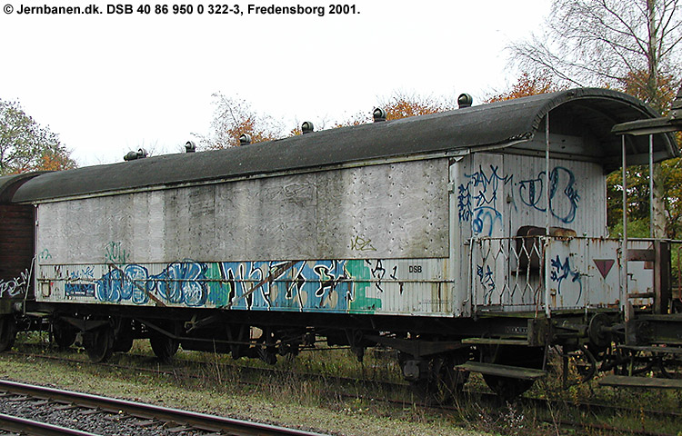 DSB Tjenestevogn 40 86 950 0 322-3 DSB Tjenestevogn 40 86 950 0 322-3