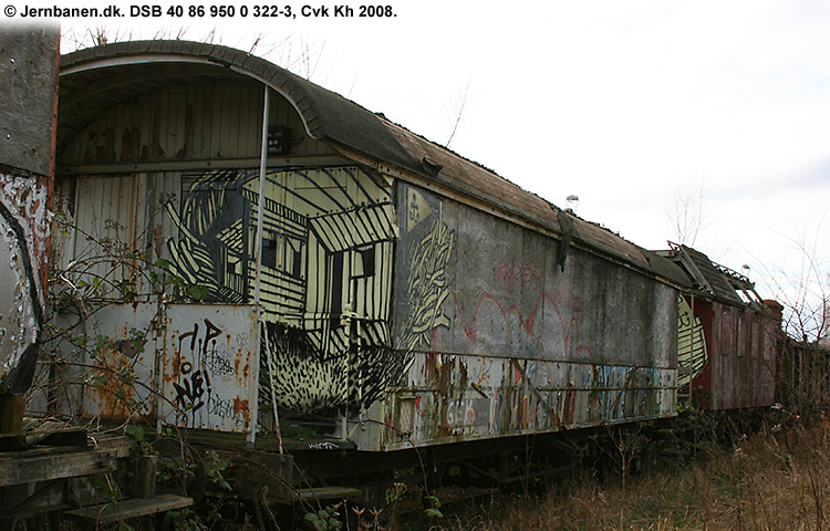 DSB Tjenestevogn 40 86 950 0 322-3 DSB Tjenestevogn 40 86 950 0 322-3