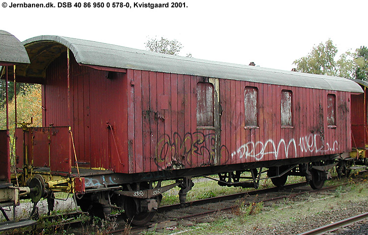 DSB Tjenestevogn 40 86 950 0 578-0