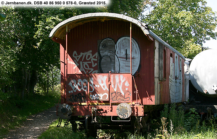 DSB Tjenestevogn 40 86 950 0 578-0 DSB Tjenestevogn 40 86 950 0 578-0