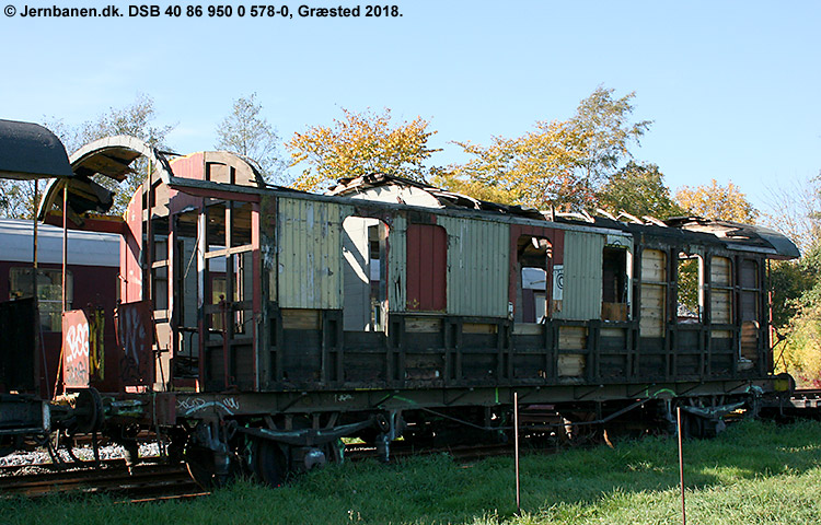 DSB Tjenestevogn 40 86 950 0 578-0