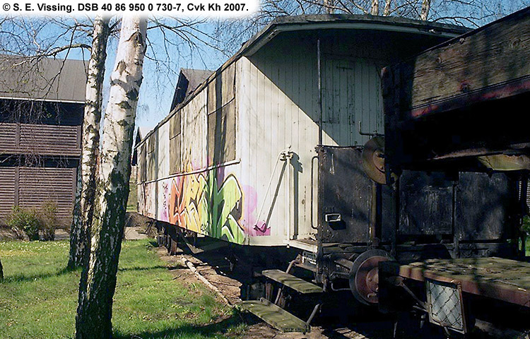 DSB Tjenestevogn 40 86 950 0 730-7 DSB Tjenestevogn 40 86 950 0 730-7