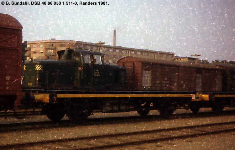 DSB Tjenestevogn 40 86 950 1 511-0 DSB Tjenestevogn 40 86 950 1 511-0
