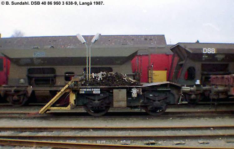 DSB Tjenestevogn 40 86 950 3 638-9 DSB Tjenestevogn 40 86 950 3 638-9