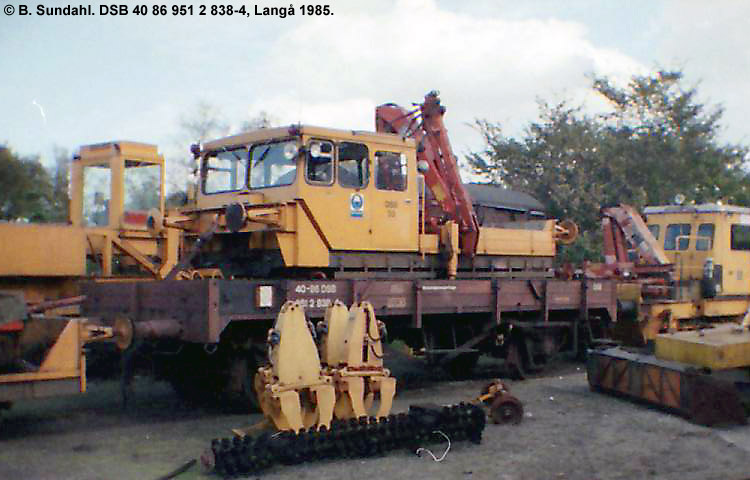 DSB Tjenestevogn 40 86 951 2 838-4 DSB Tjenestevogn 40 86 951 2 838-4