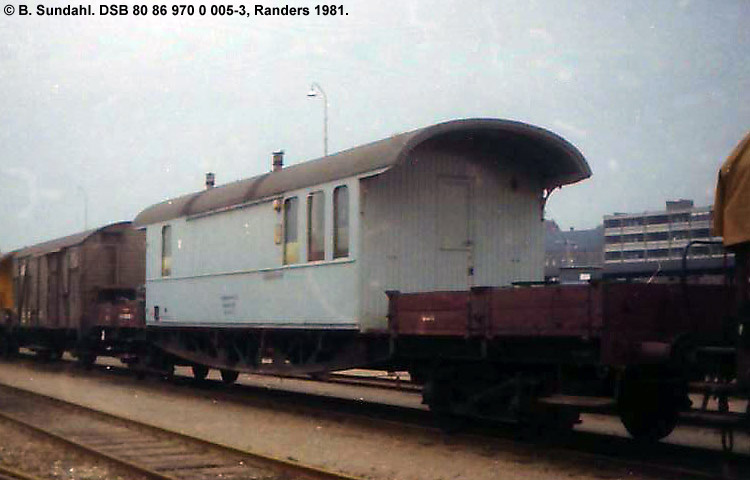 DSB Tjenestevogn 80 86 970 0 005-3 DSB Tjenestevogn 80 86 970 0 005-3