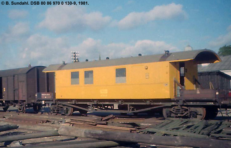 DSB Tjenestevogn 80 86 970 0 130-9 DSB Tjenestevogn 80 86 970 0 130-9