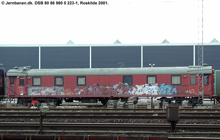 DSB Tjenestevogn 80 86 980 0 223-1 DSB Tjenestevogn 80 86 980 0 223-1