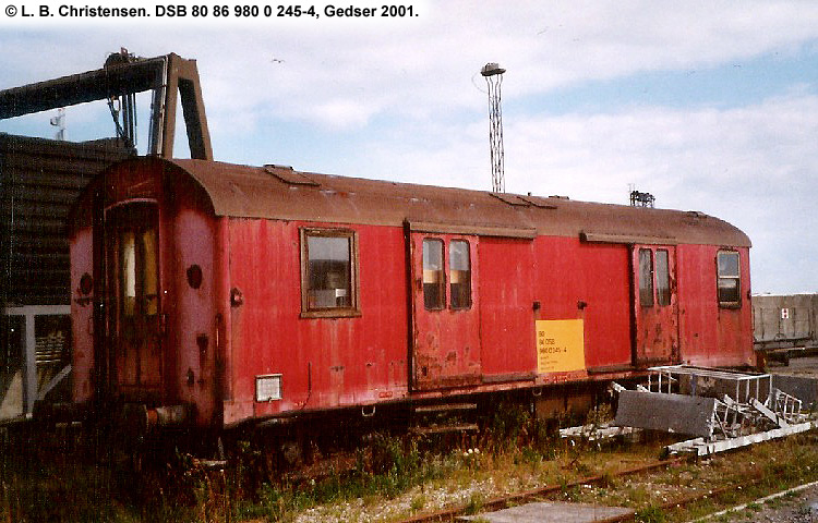 DSB Tjenestevogn 80 86 980 0 245-4 DSB Tjenestevogn 80 86 980 0 245-4