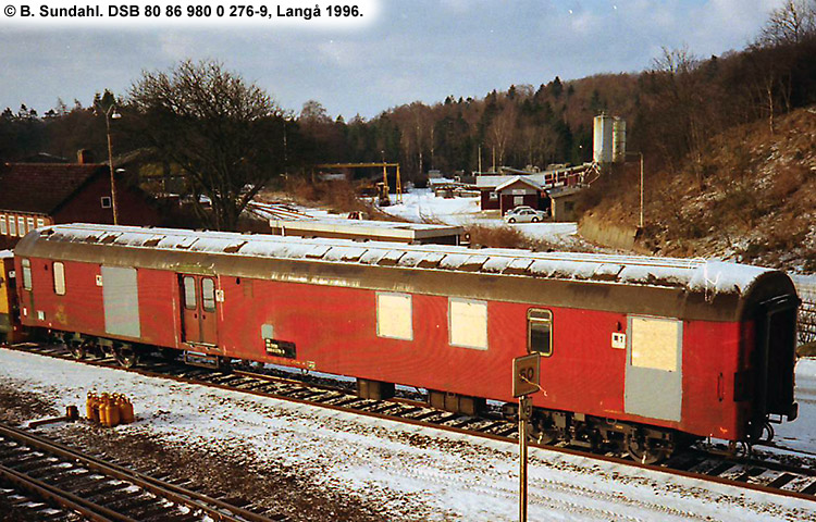 DSB Tjenestevogn 80 86 980 0 276-9 DSB Tjenestevogn 80 86 980 0 276-9