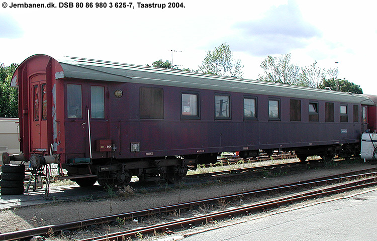 DSB Tjenestevogn 80 86 980 0 625-7 DSB Tjenestevogn 80 86 980 0 625-7